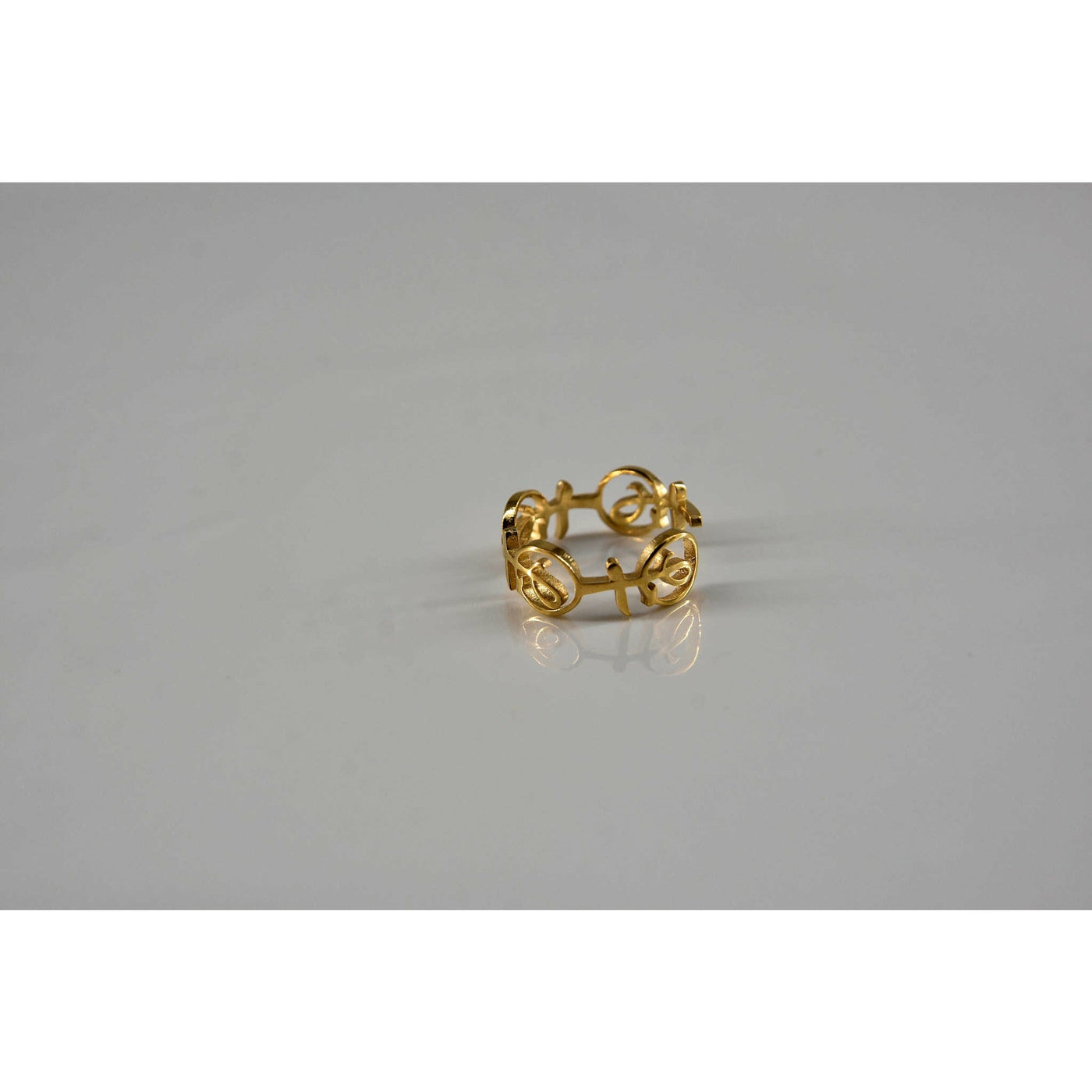 QLT 18 KT Gold Plated  Royal Awareness Eternity Rings