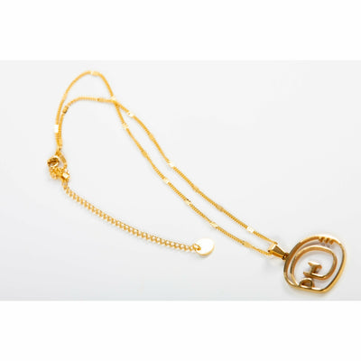 Circle Of Hope Necklace 20 inch 18 KT Gold