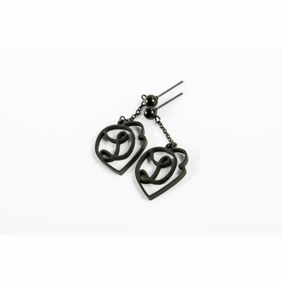 Love Collection Earrings 18 KT Gold Filled Stainless Steel