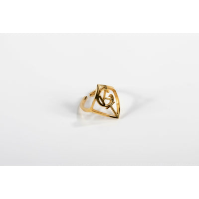 Royal King Queen 18 KT Gold Plated Love Friendship Adjustable Ring