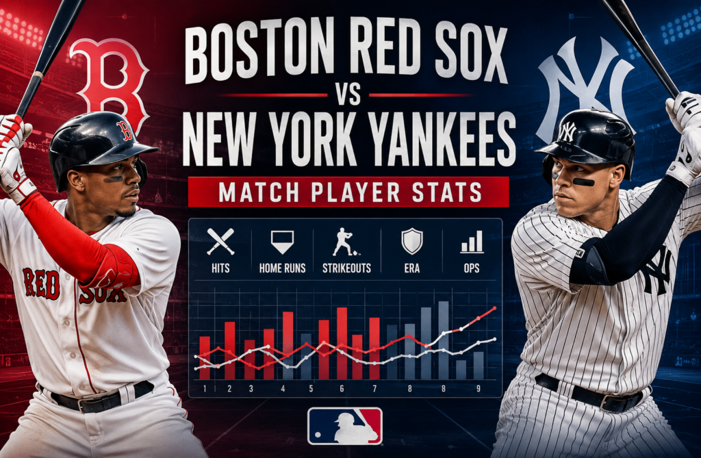 Boston Red Sox vs New York Yankees Match Player Stats