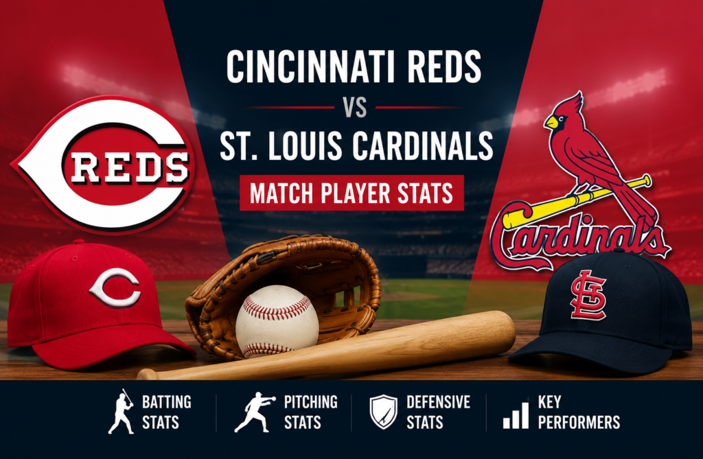 Cincinnati Reds vs St. Louis Cardinals Match Player Stats