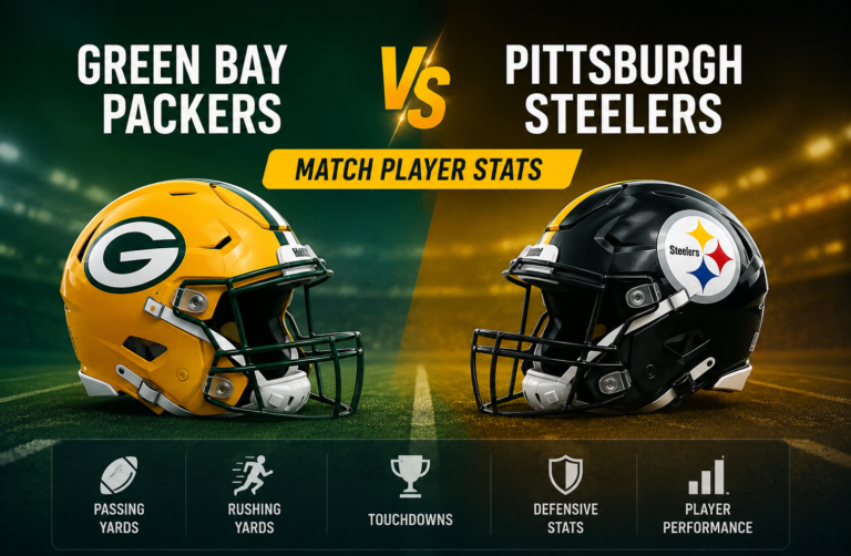 Green Bay Packers vs Pittsburgh Steelers Match Player Stats