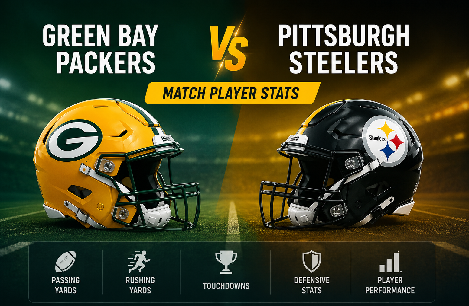 Green Bay Packers vs Pittsburgh Steelers Match Player Stats