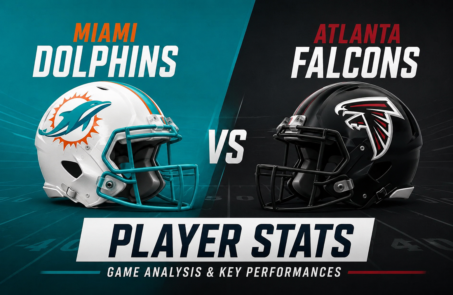 Miami Dolphins vs Atlanta Falcons Match Player Stats