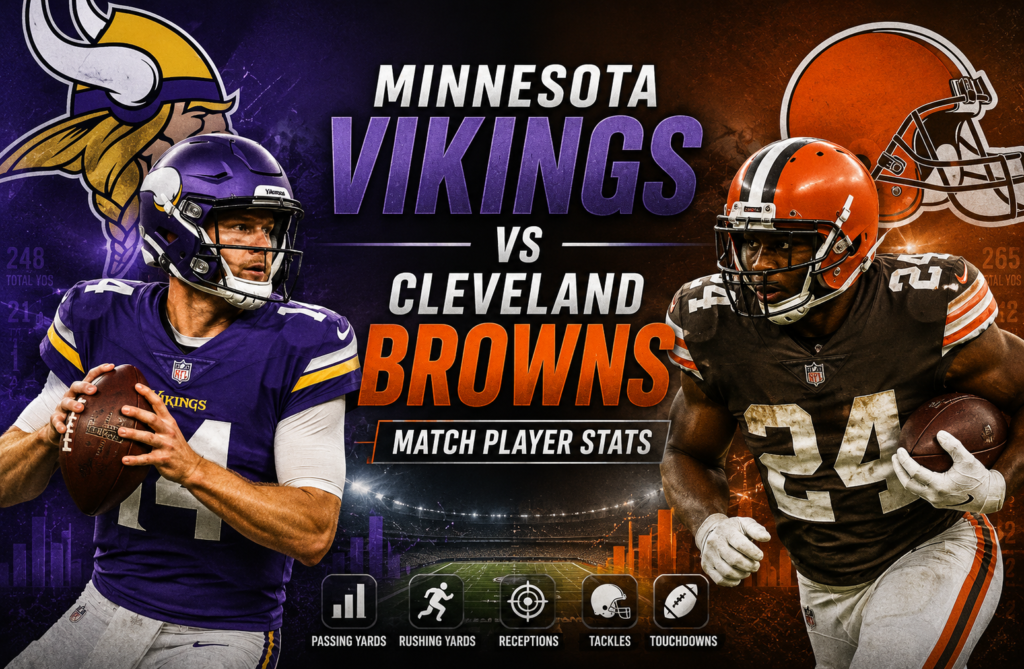 Minnesota Vikings vs Cleveland Browns Match Player Stats