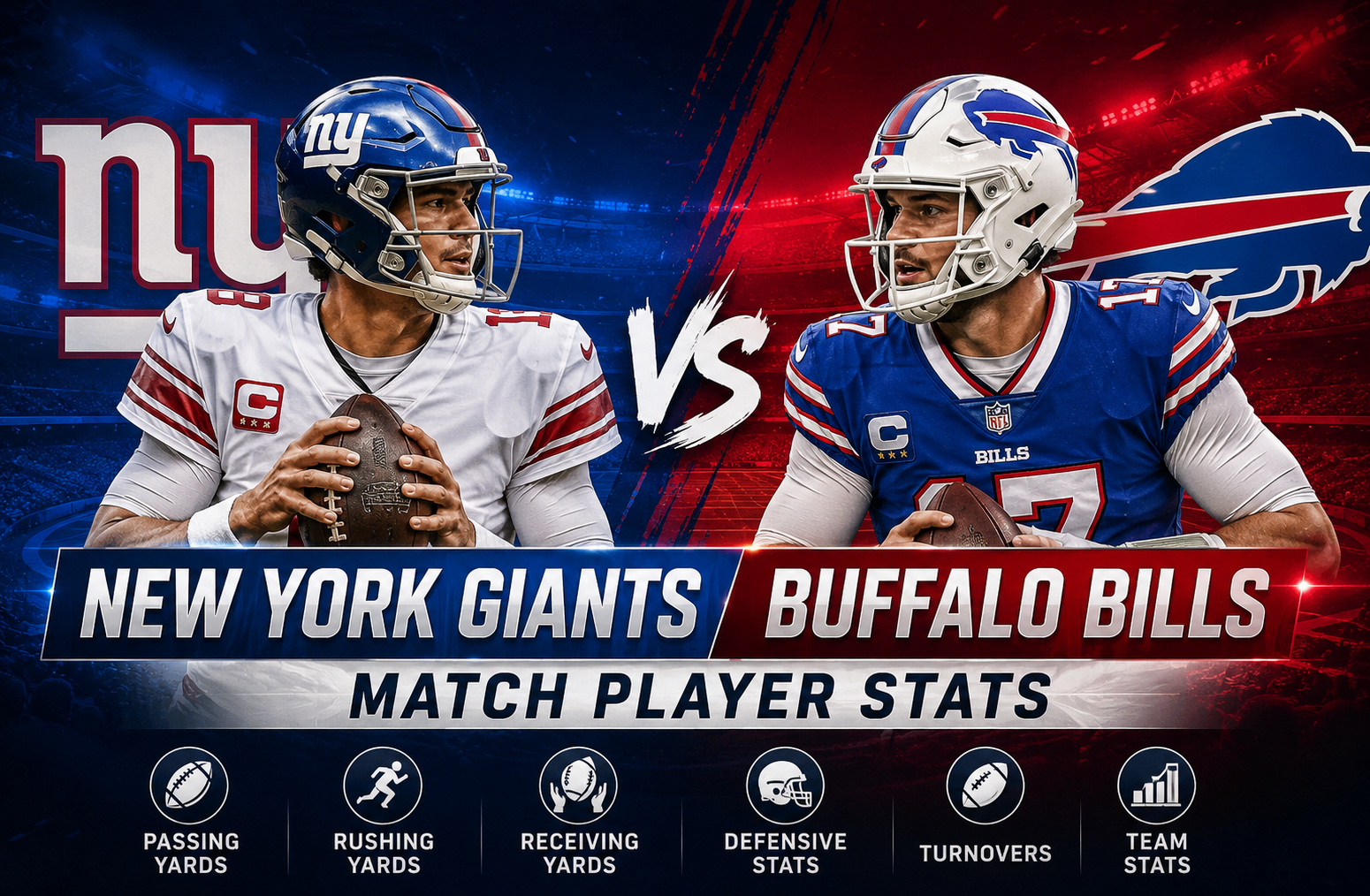 New York Giants vs Buffalo Bills Match Player Stats