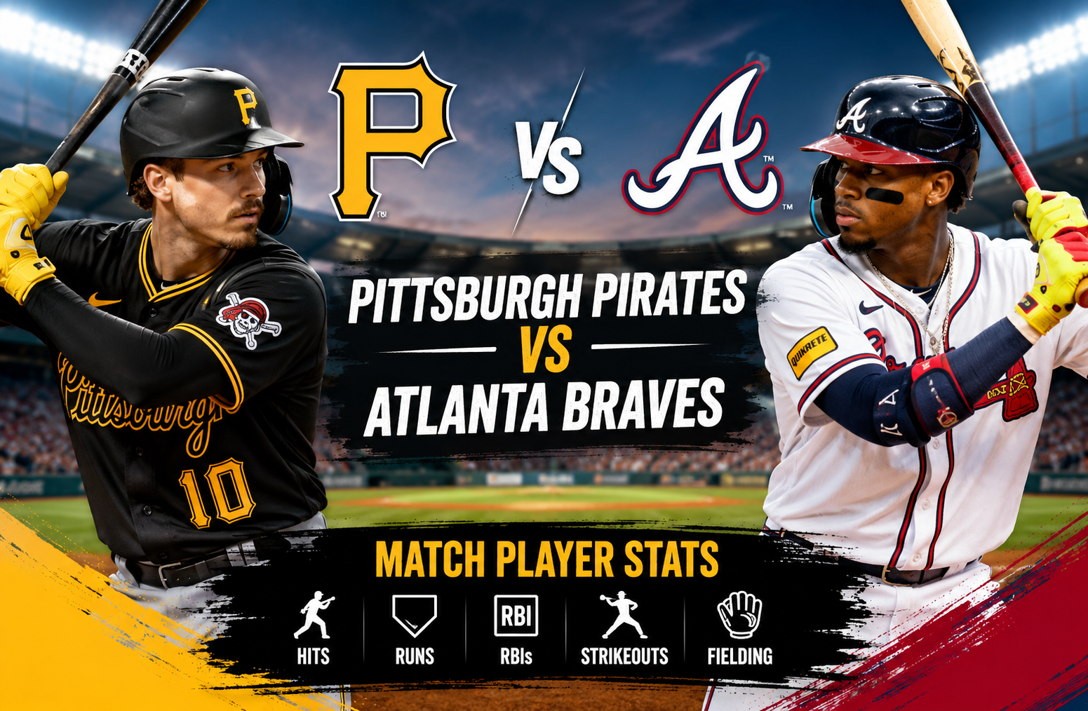 Pittsburgh Pirates vs Atlanta Braves Match Player Stats