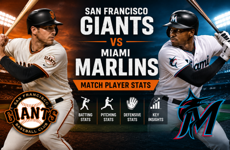 San Francisco Giants vs Miami Marlins Match Player Stats