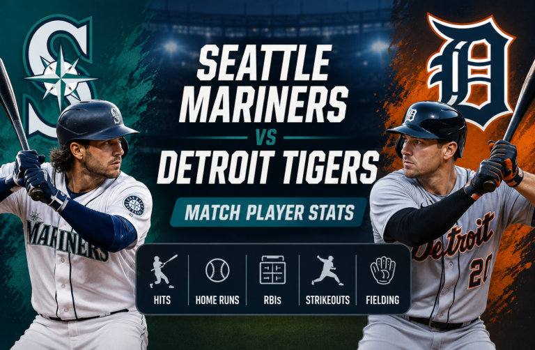 Seattle Mariners vs Detroit Tigers Match Player Stats