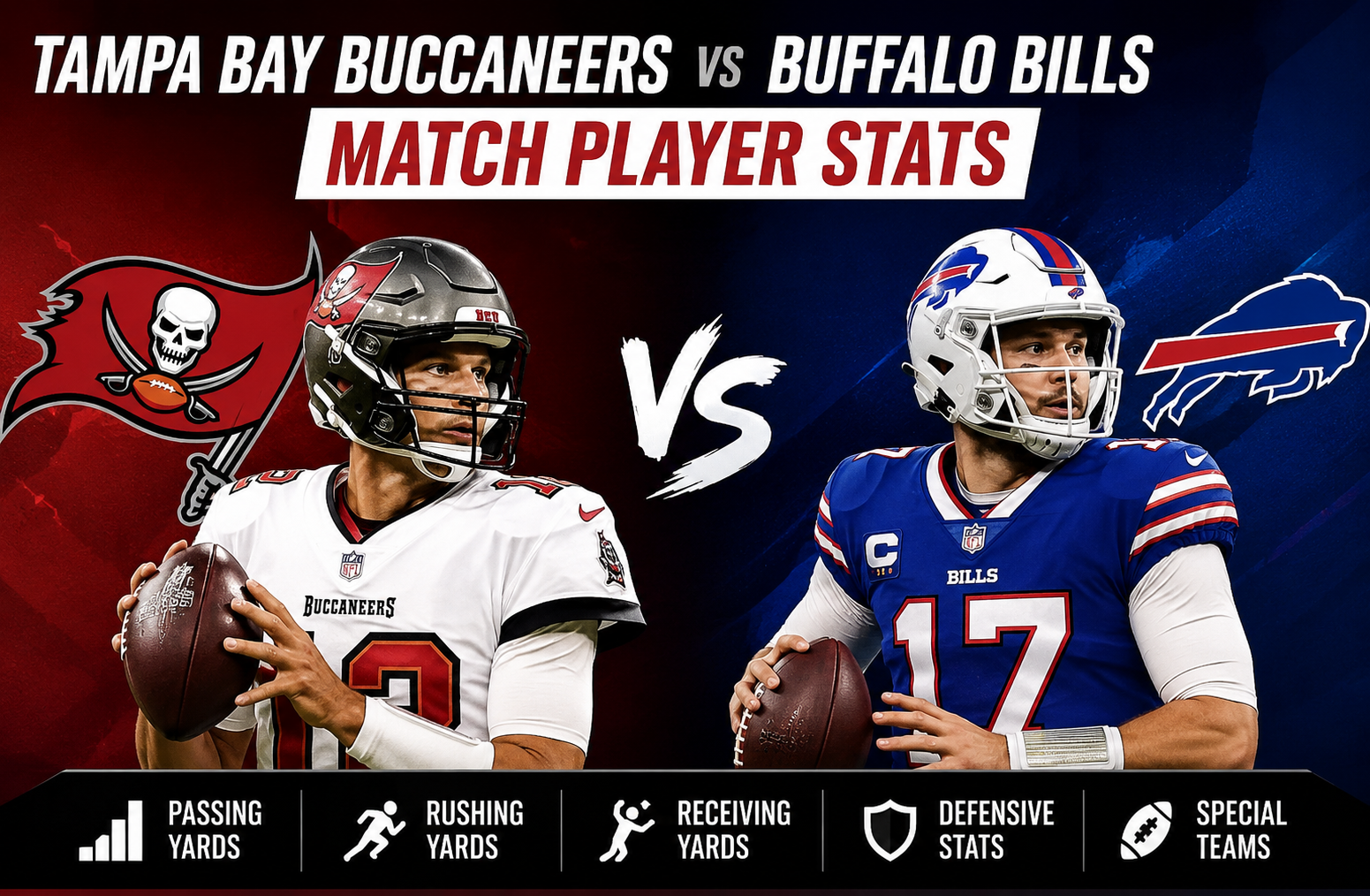Tampa Bay Buccaneers vs Buffalo Bills Match Player Stats