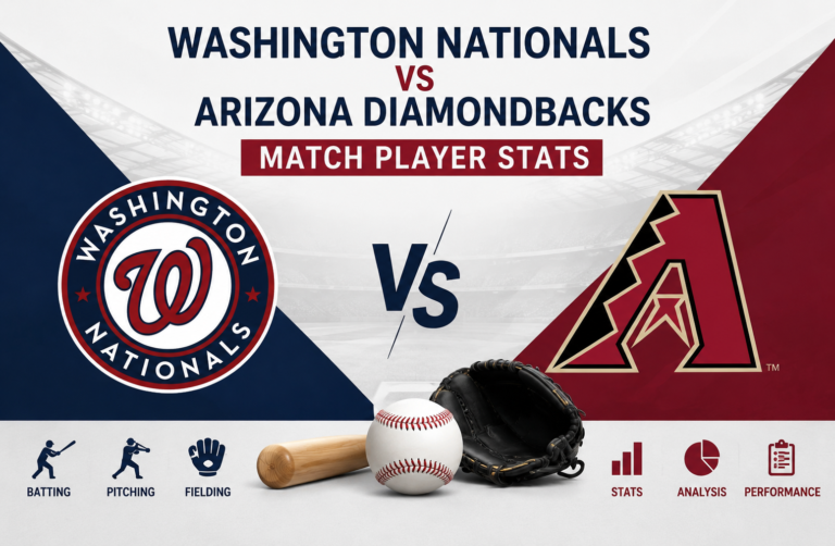 Washington Nationals vs Arizona Diamondbacks Match Player Stats
