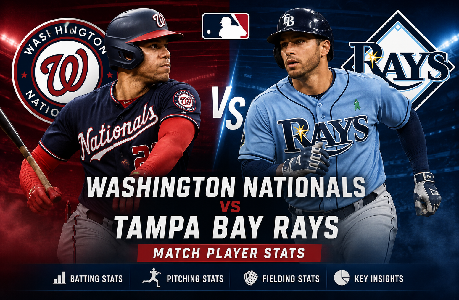 Washington Nationals vs Tampa Bay Rays Match Player Stats