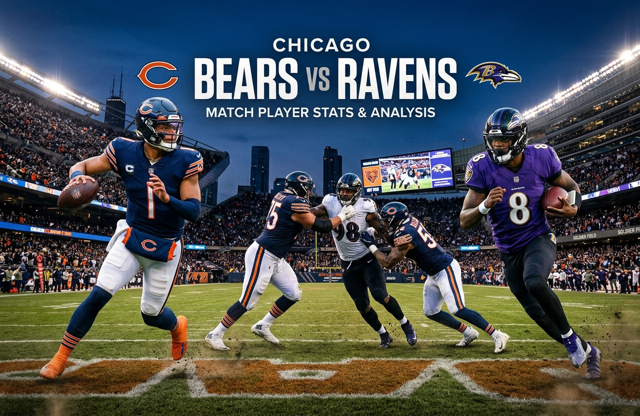 Chicago Bears vs Baltimore Ravens Match Player Stats