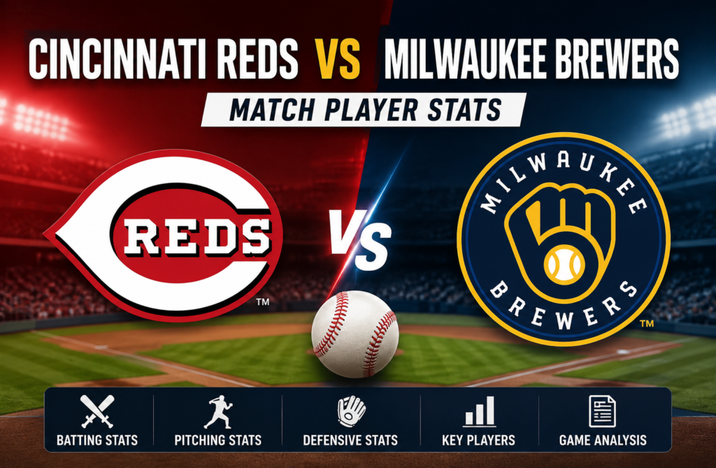 Cincinnati Reds vs Milwaukee Brewers Match Player Stats