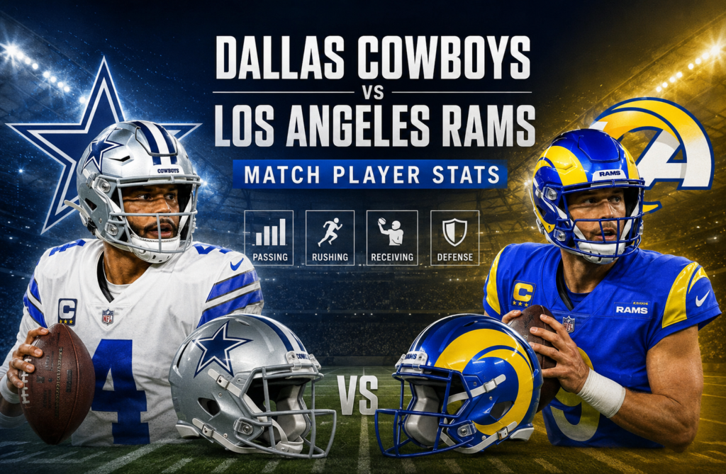 Dallas Cowboys vs Los Angeles Rams Match Player Stats