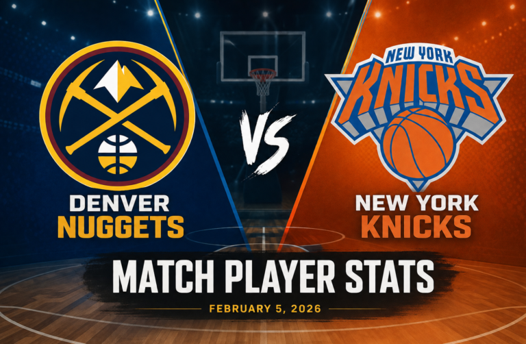 Denver Nuggets vs Knicks Match Player Stats