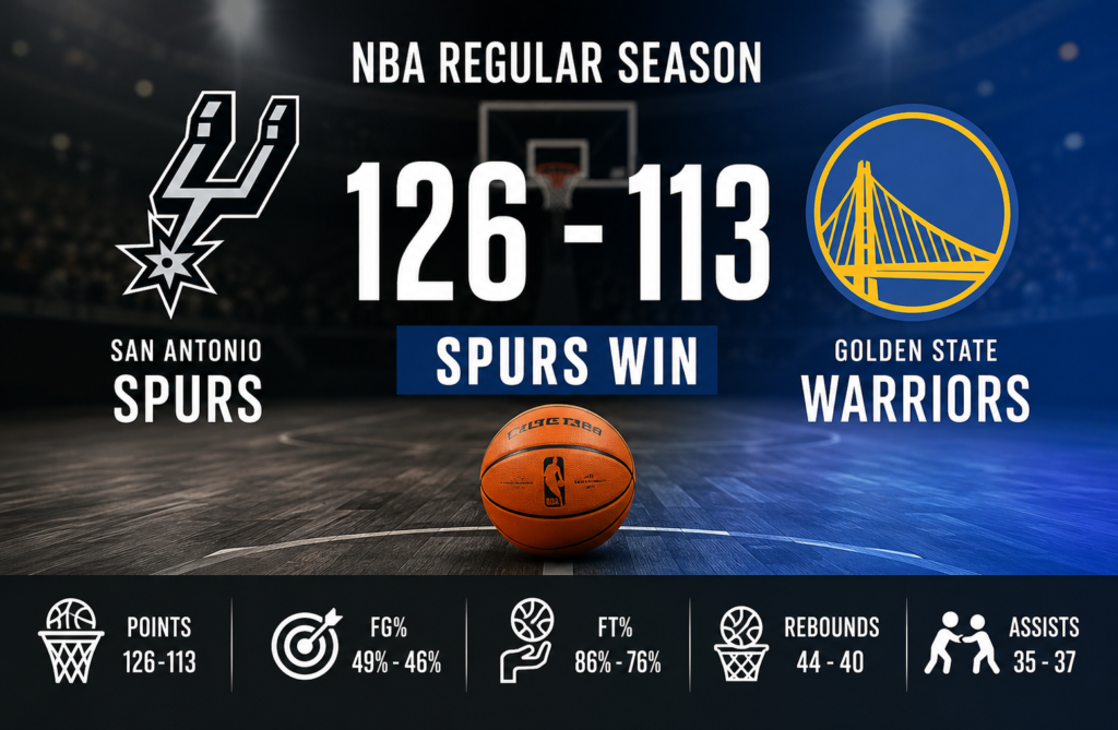 Golden State Warriors vs San Antonio Spurs Match Player Stats: Full Game Analysis