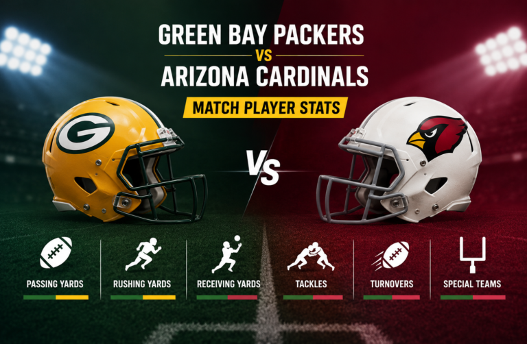 Green Bay Packers vs Arizona Cardinals Match Player Stats