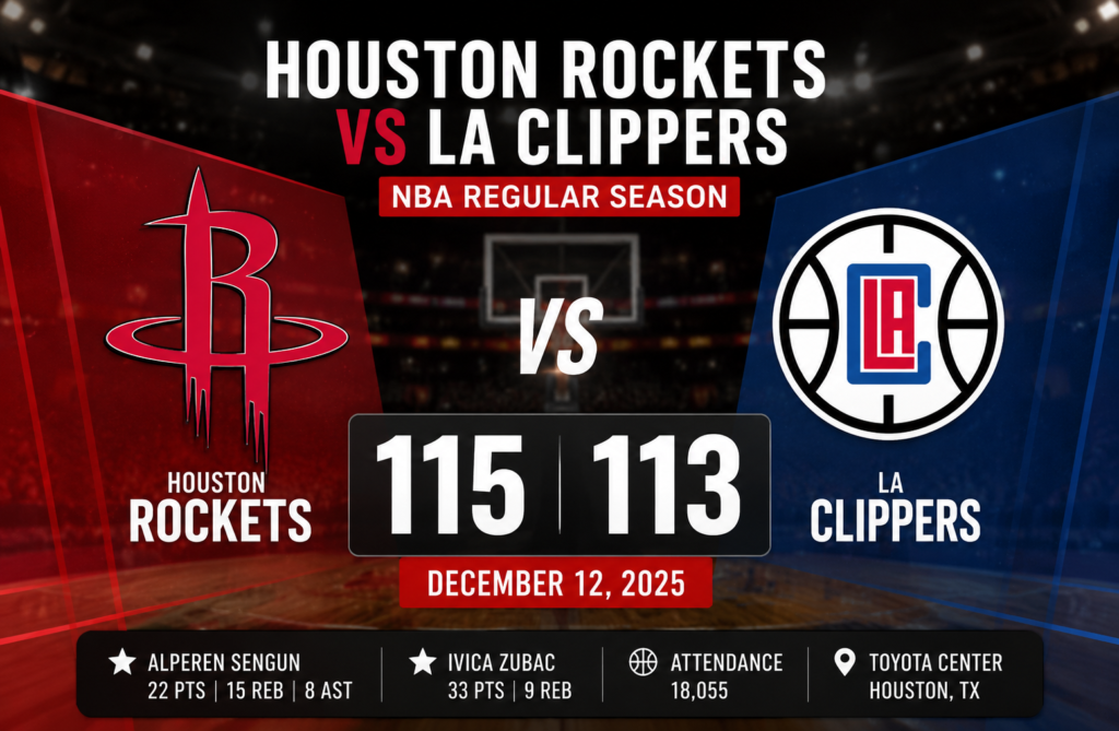 Houston Rockets vs LA Clippers Match Player Stats