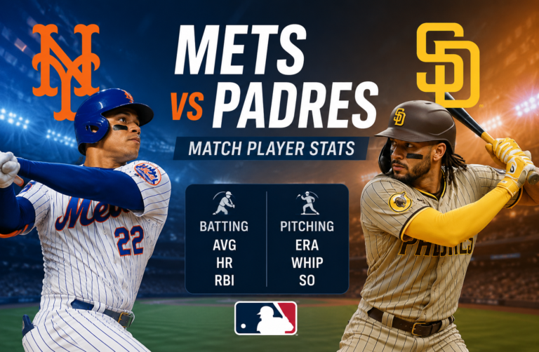 Mets vs Padres Match Player Stats: 2026 Preview