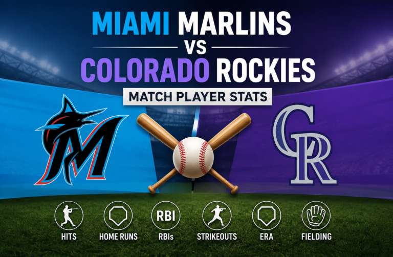 Miami Marlins vs Colorado Rockies Match Player Stats