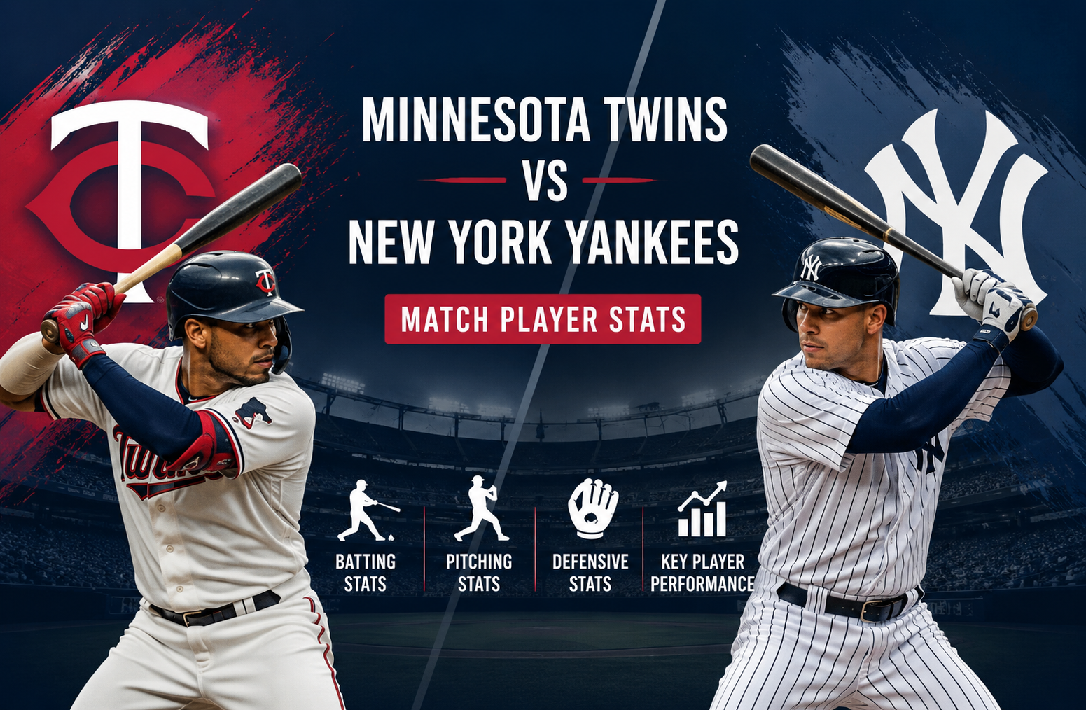 Minnesota Twins vs New York Yankees Match Player Stats