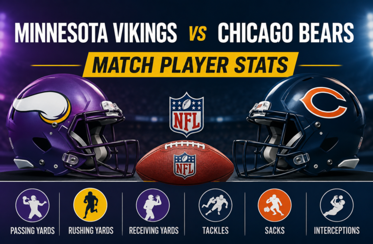 Minnesota Vikings vs Chicago Bears Match Player Stats