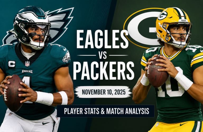 Philadelphia Eagles vs Green Bay Packers Match Player Stats
