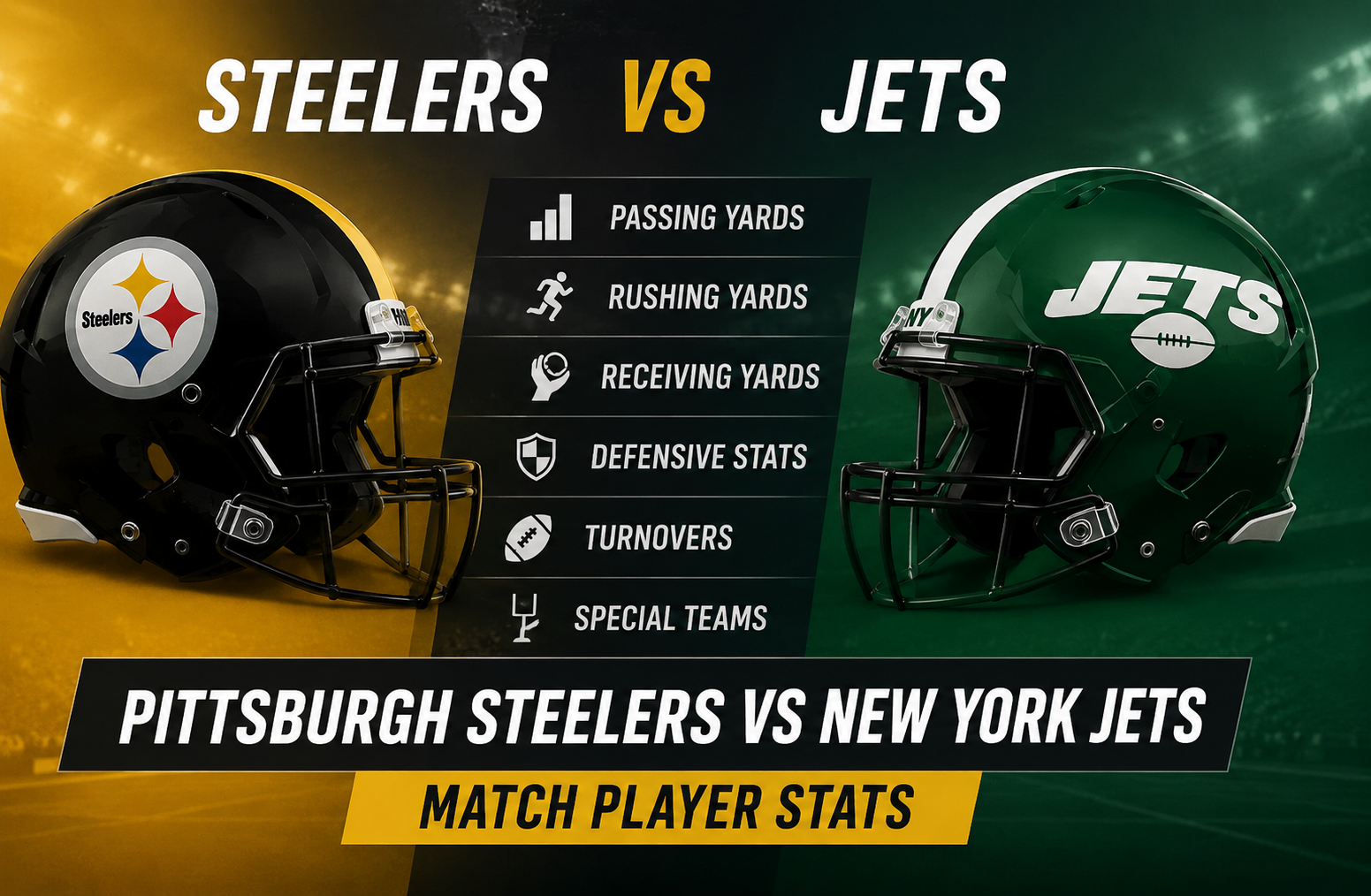 Pittsburgh Steelers vs New York Jets Match Player Stats