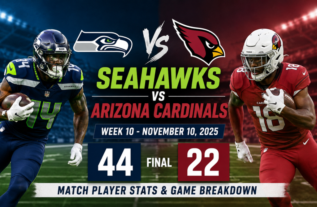 Seahawks vs Cardinals Match Player Stats