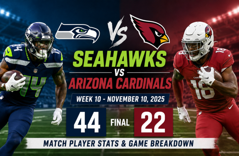 Seahawks vs Cardinals Match Player Stats