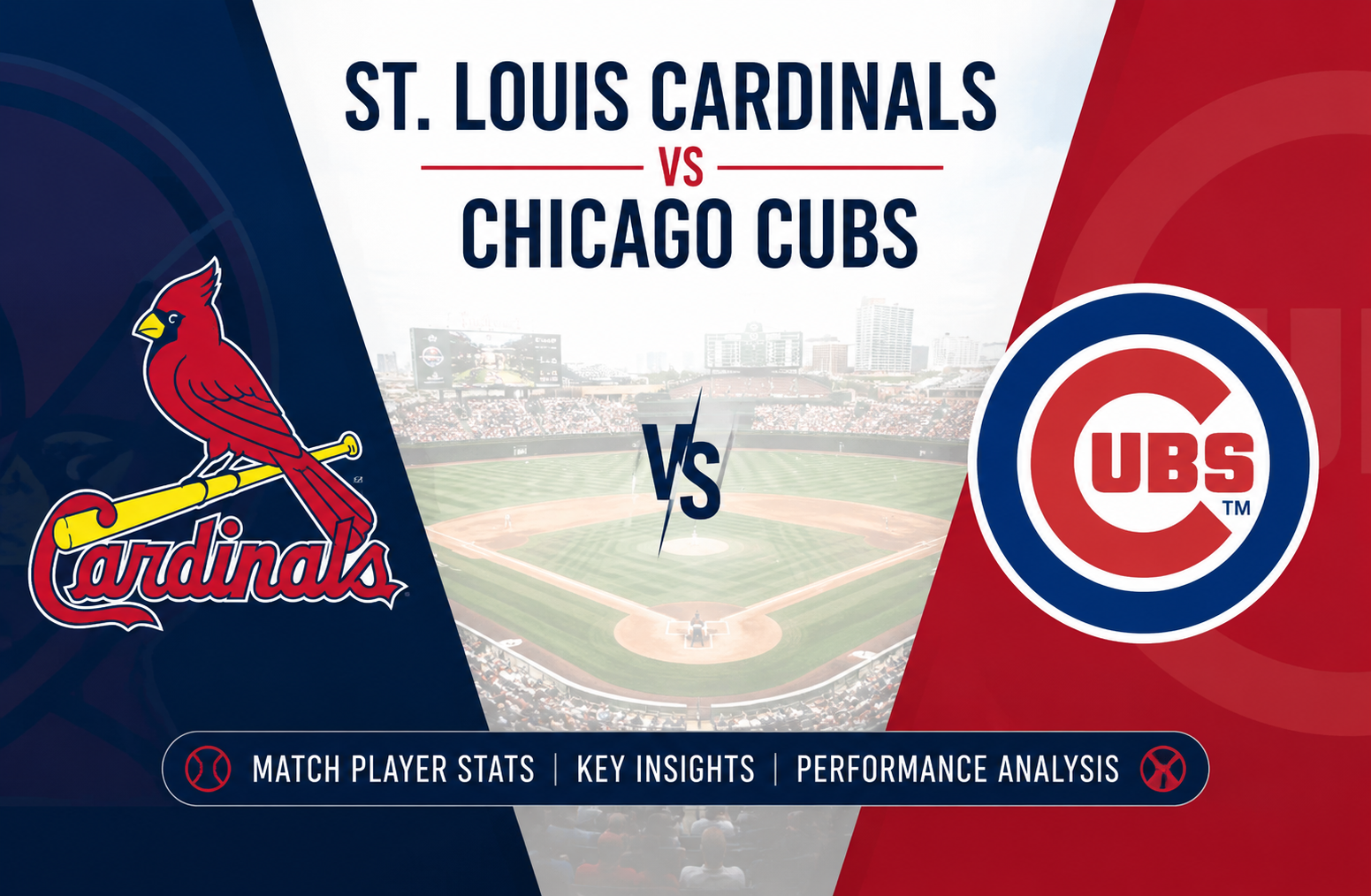 St. Louis Cardinals vs Chicago Cubs Match Stats