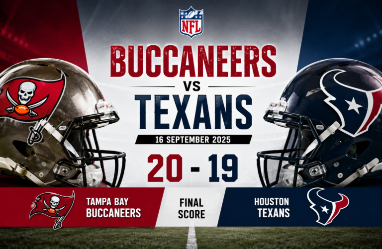 Tampa Bay Buccaneers vs Houston Texans Match Player Stats