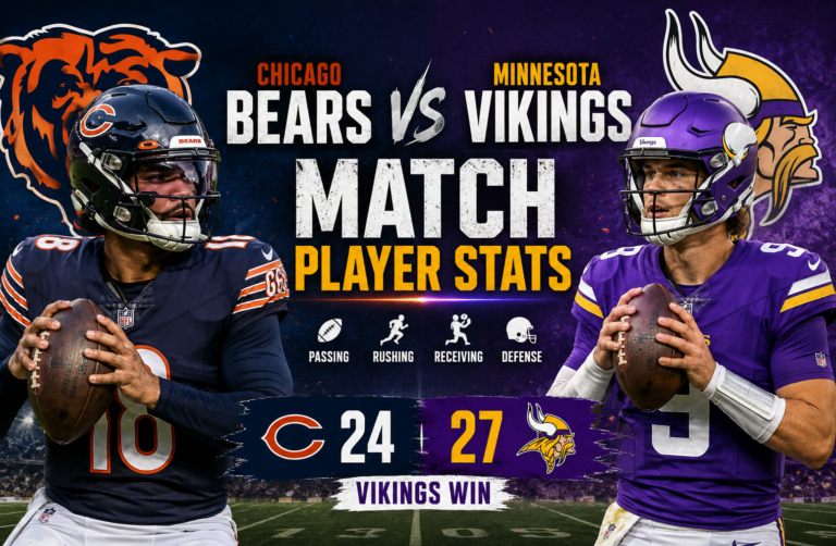 Chicago Bears vs Minnesota Vikings Match Player Stats