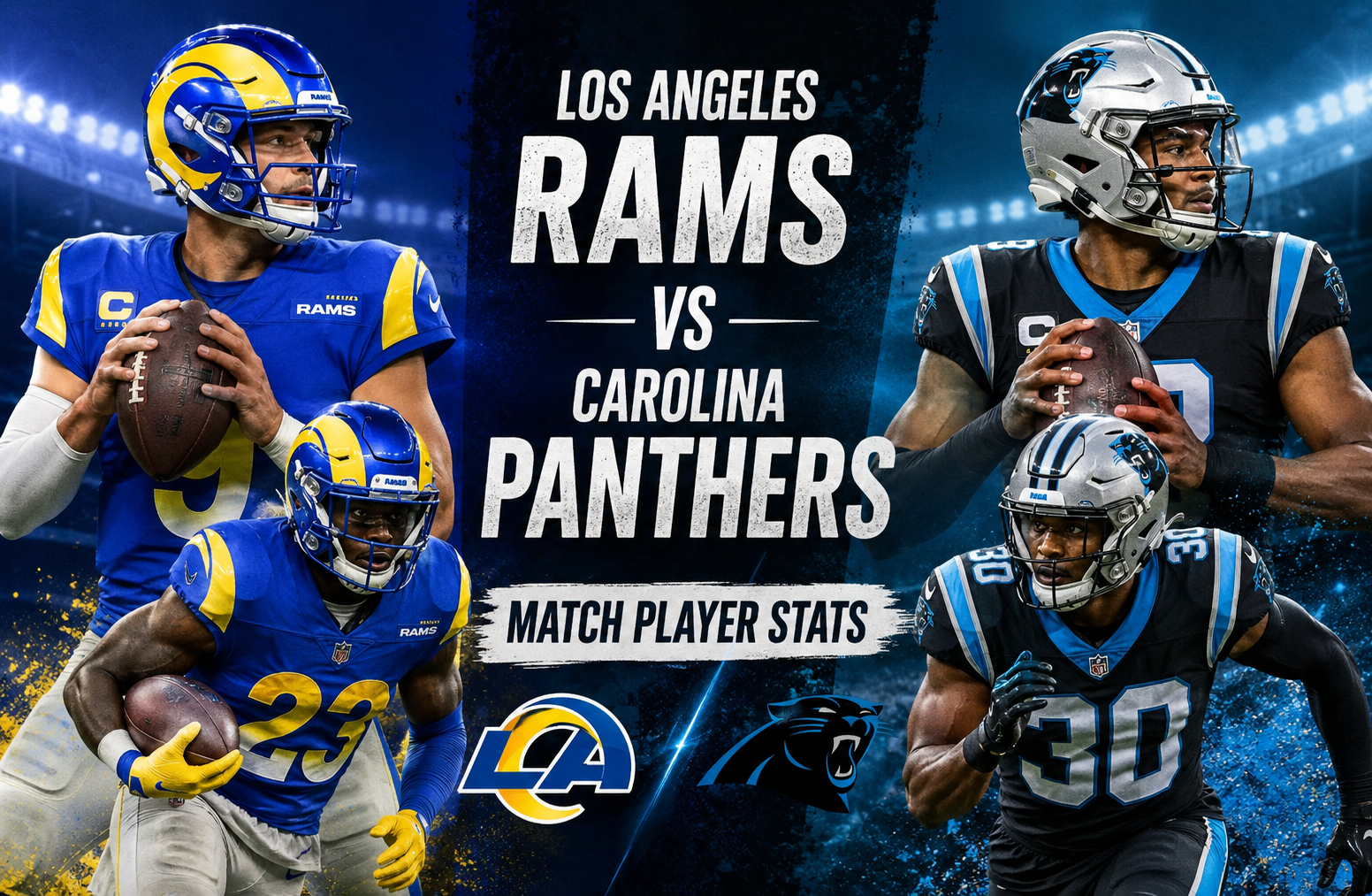 Los angeles rams vs carolina panthers match player stats