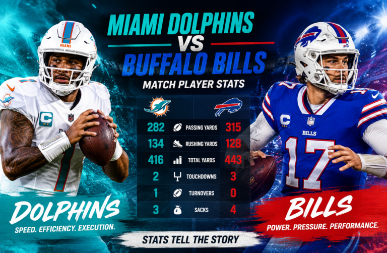 Miami Dolphins vs Buffalo Bills Match Player Stats