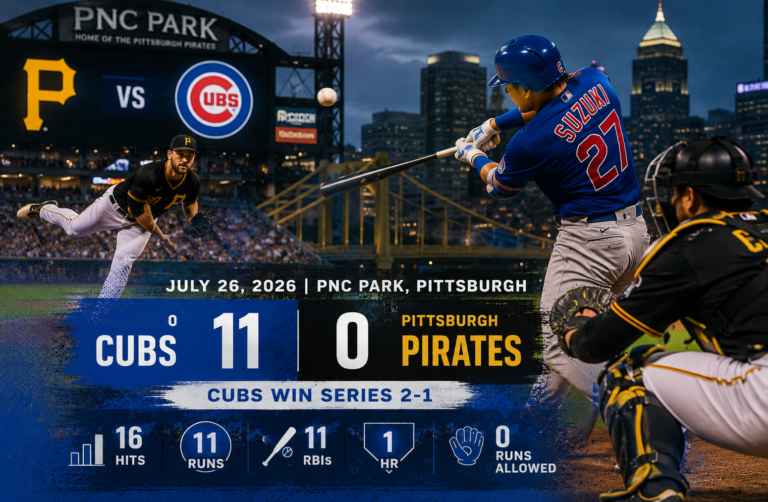 Pittsburgh Pirates vs Chicago Cubs Match Player Stats