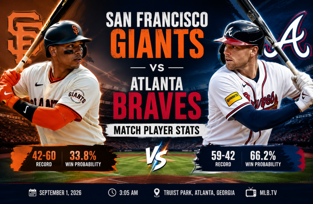 san francisco giants vs atlanta braves match player stats