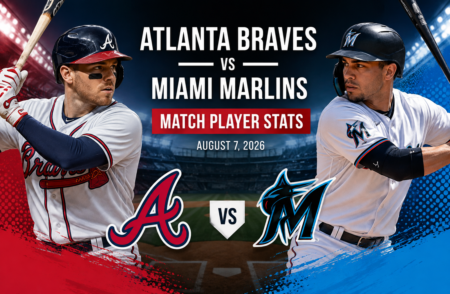 Atlanta Braves vs Miami Marlins Match Player Stats