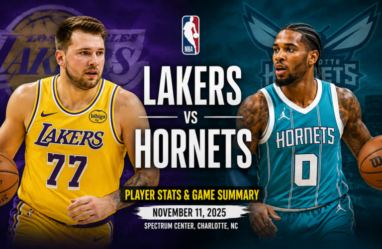 Charlotte Hornets vs Lakers Match Player Stats