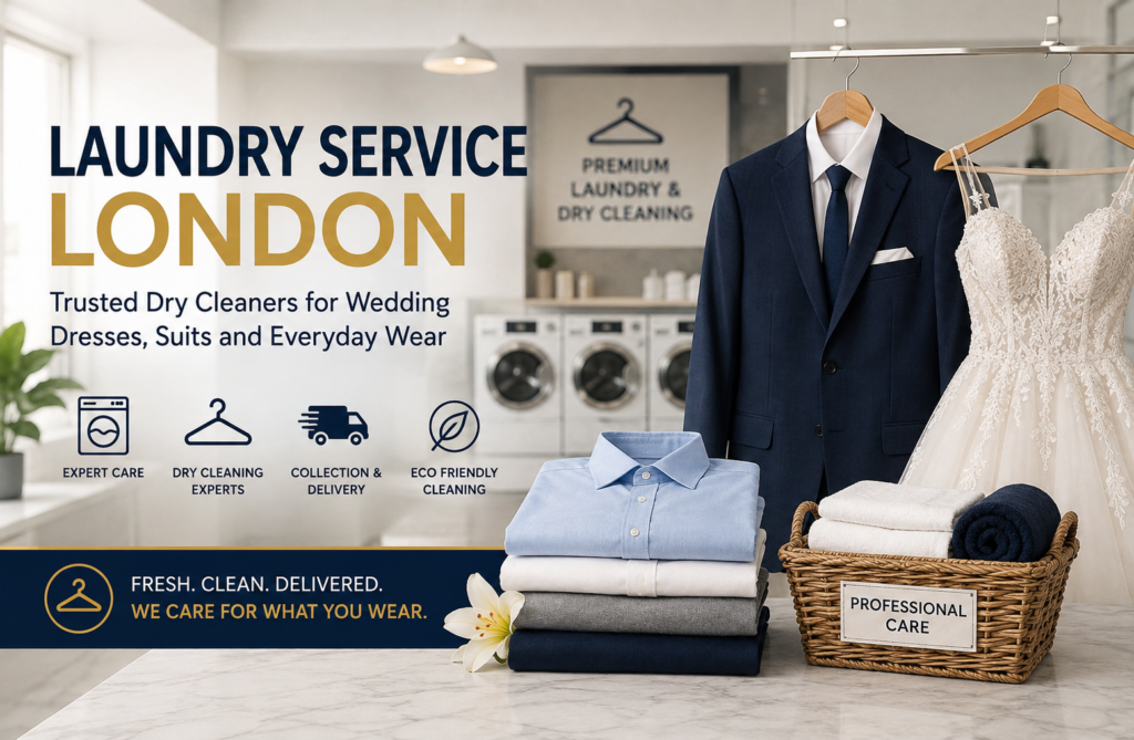 Laundry Service London – Trusted Dry Cleaners for Wedding Dresses, Suits and Everyday Wear