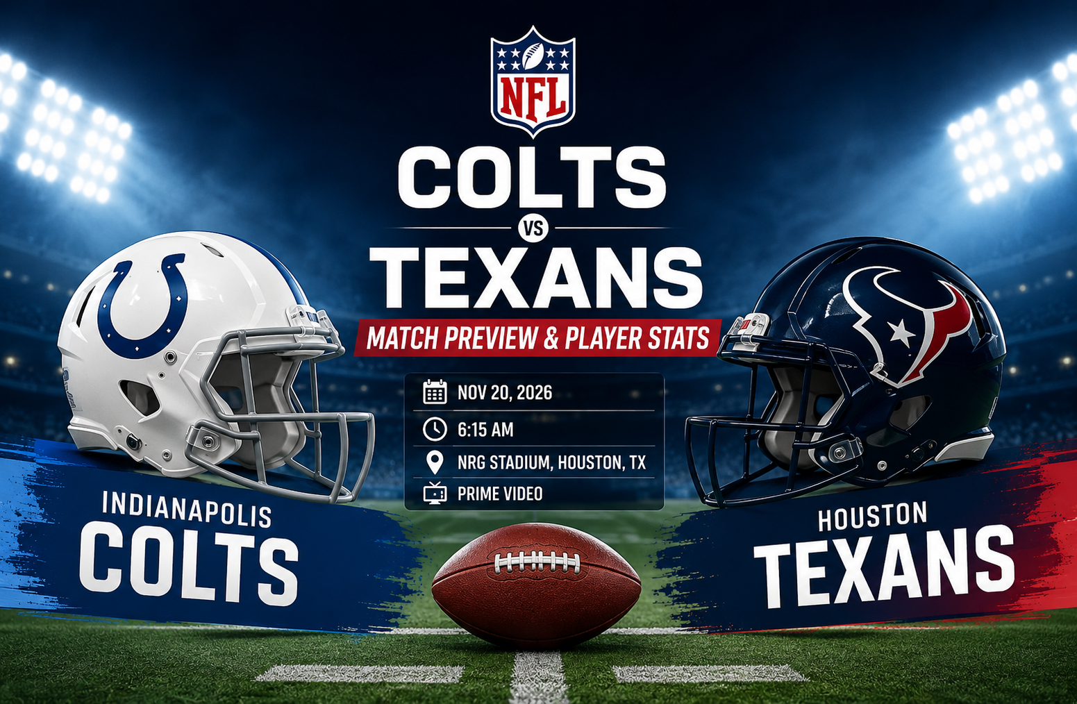 Colts vs Texans Match Player Stats