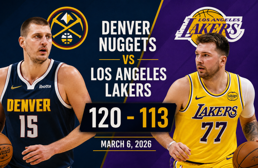 Denver Nuggets vs Lakers Match Player Stats