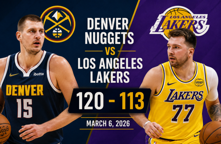 Denver Nuggets vs Lakers Match Player Stats