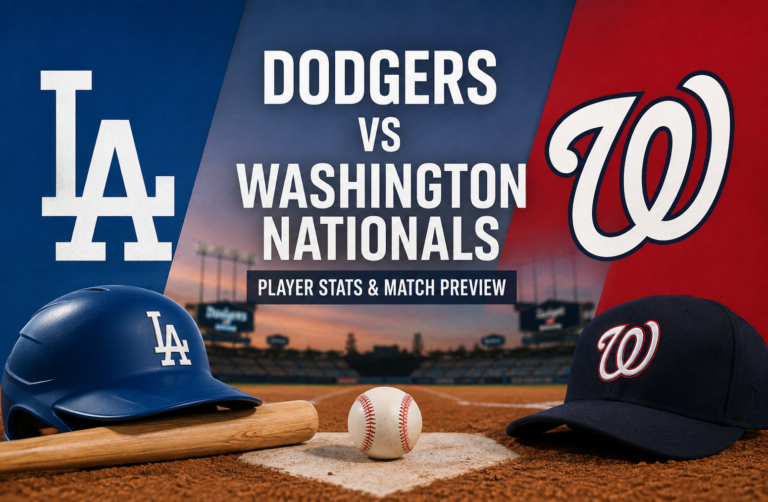 Dodgers vs Washington Nationals Match Player Stats