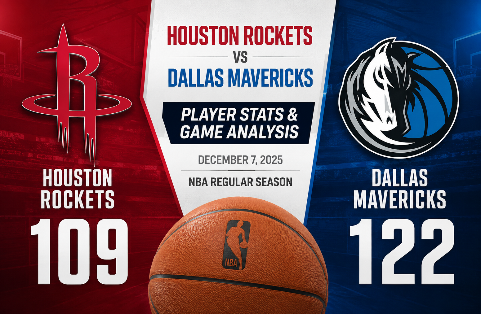 Houston Rockets vs Dallas Mavericks Player Stats Analysis