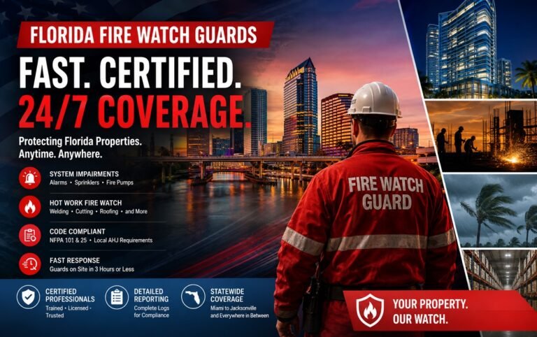 Florida Fire Watch Guards: Fast, Certified, 24/7 Coverage