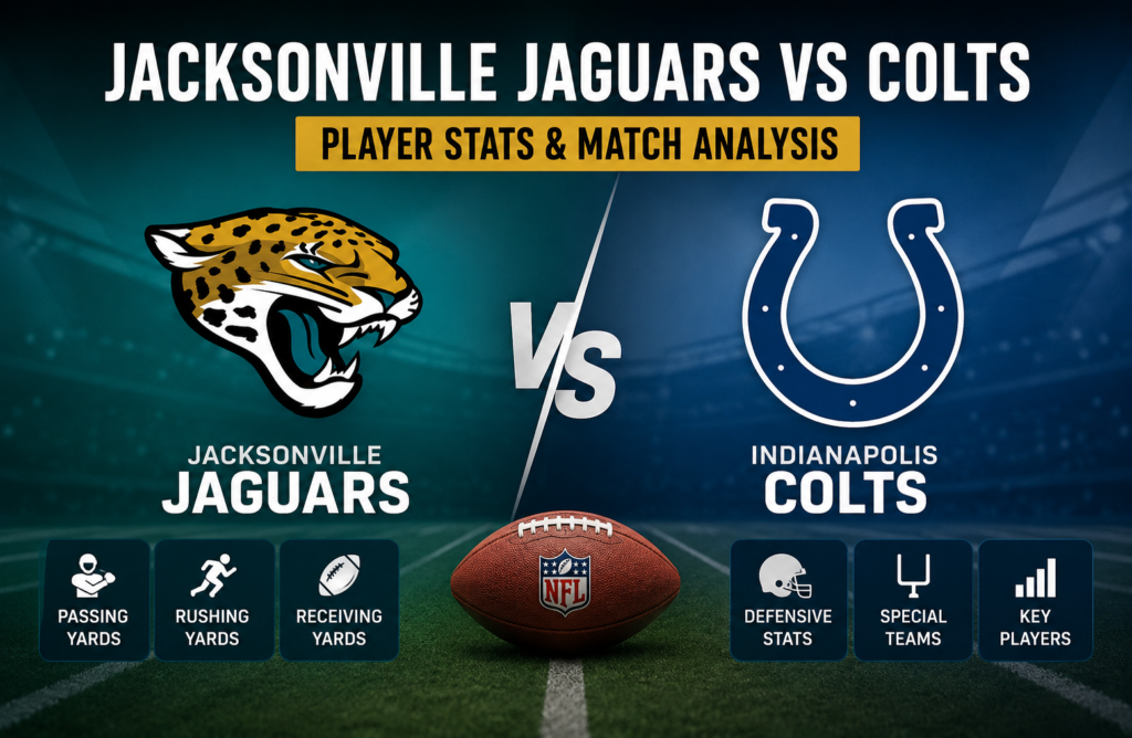 Jacksonville Jaguars vs Colts Match Player Stats