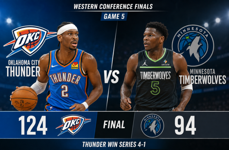 Oklahoma City Thunder vs Minnesota Timberwolves Match Player Stats
